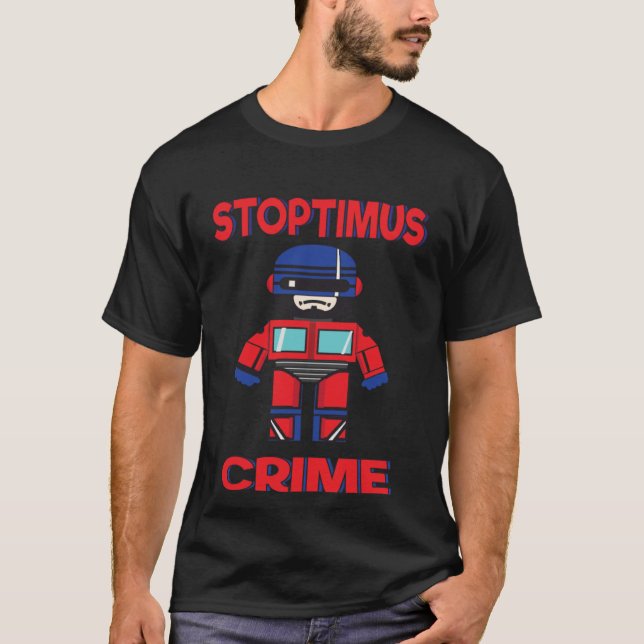 T-shirt Cops and Robots mash up (Devant)