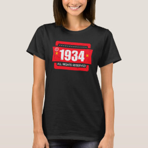 T-shirt Copyright 1934 All Rights Reserve
