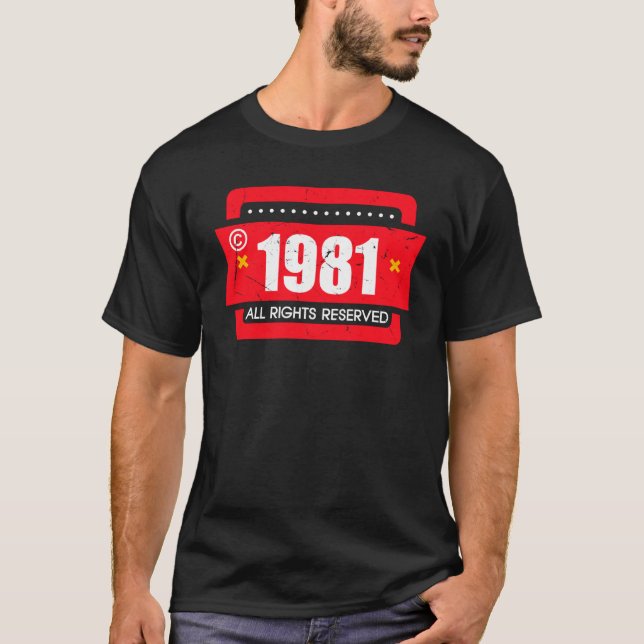 T-shirt Copyright 1981 All Rights Reserve (Devant)