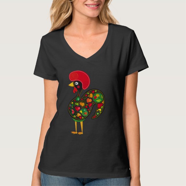 T-shirt Coq de Barcelos nr02 - Galo de Barcelos (Devant)
