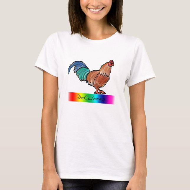 T-shirt Coq de DeColores (Devant)