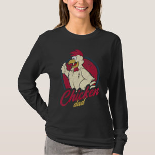 T-shirt Coq De Papa De Poulet Pour Poulet
