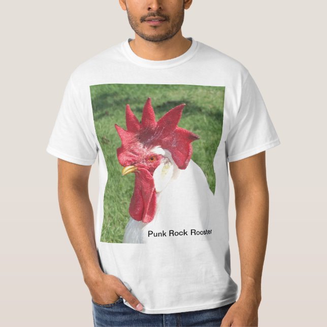 T-shirt Coq de punk rock (Devant)