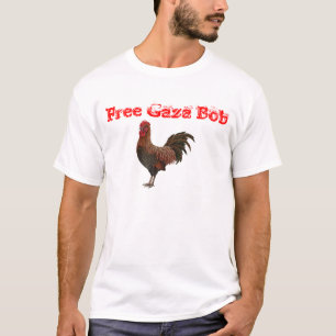 T-shirt coq, Gaza libre Bob