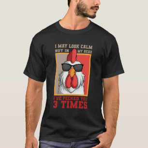 T-shirt Coq Poulet Agricole Agricole Agritourisme Volaille
