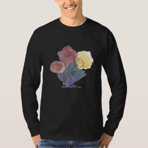 T-shirt Coquelicot Aquarelle Graines de Coquelicot Rouge B
