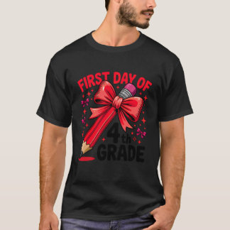 T-shirt Coquette 4e année Premier jour de rentrée des clas