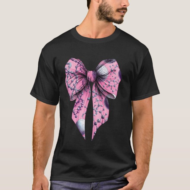 T-shirt Coquette Bow Biologie moléculaire ADN Gènes Cellul (Devant)