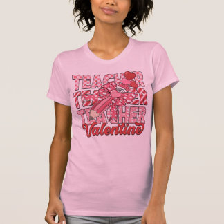 T-shirt Coquette Bow Enseignant Valentine