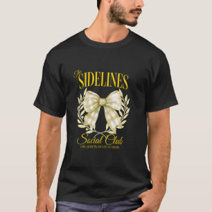 T-shirt Coquette Bow Football Maman Sideline Social Club