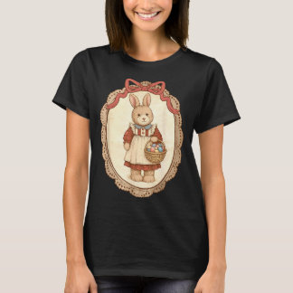 T-shirt Coquette Bow Funny Bunny Eggs Rabbit Happy Easter 
