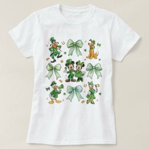 T-shirt Coquette Bow Mickey et ses amis Saint-Patrick 