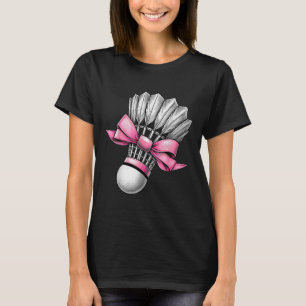 T-shirt Coquette Bow Volant de badminton rose Ribbon Mom G