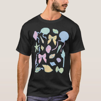 T-shirt Coquette Coquillage Été Plage Océan Nœud Hawaï