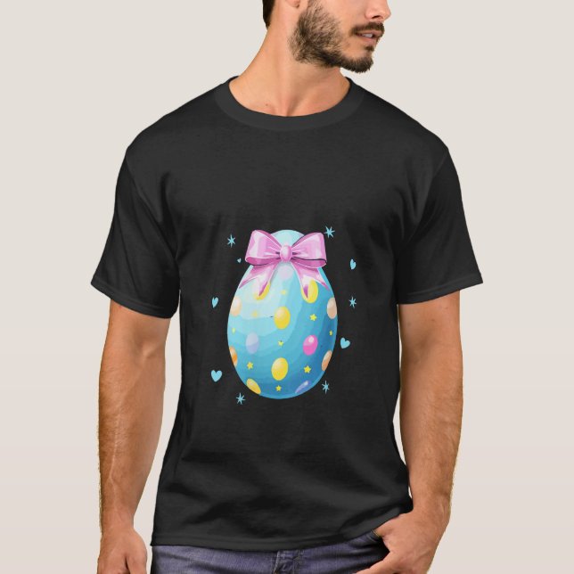 T-shirt Coquette Fleur Rose Coquette Bow Coquette Pâques B (Devant)