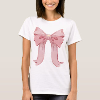 T-Shirt Coquette Girly - Pastel Rose Aesthétique
