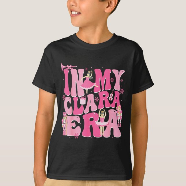 T-shirt Coquette In My Clara Era Christmas Nutcracker Merr (Devant)