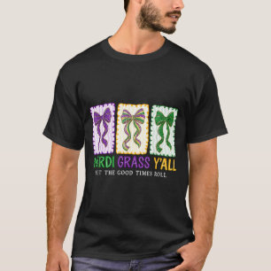 T-shirt Coquette Mardi Gras Laissez les bons temps rouler