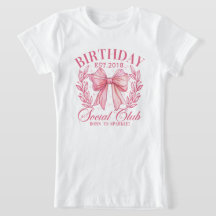Coquette rose mignonne Anniversaire Fête Fille Bow