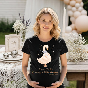 T-shirt Coquette Silly Goose Blue Future Maman, Grossesse