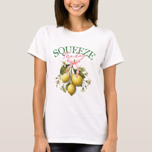 T-shirt Coquette Squeeze the Day Citrons italiens