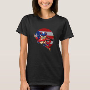 T-shirt Coqui Frog Jouer Guitare Porto Rico Animal