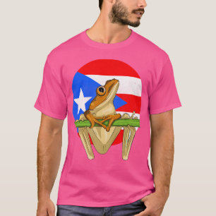 T-shirt Coqui Taino Frog Drapeau Porto-Rico Taino
