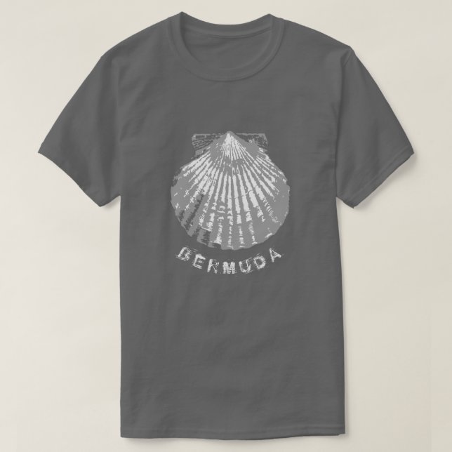 T-shirt Coquillage des Bermudes en détresse (Design devant)