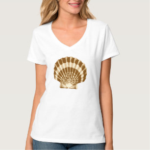 T-shirt Coquillage - marron et beige