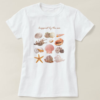 T-shirt Coquillages de bord de mer esthétique