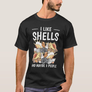 T-shirt Coquille De Coques De Moules J'Aime Les Coques Et