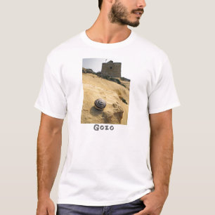 T-shirt Coquille et tour, Gozo, Malte