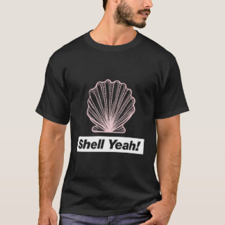 T-shirt Coquille Ouais Gag Cadeau Joke Plage Océan Michell