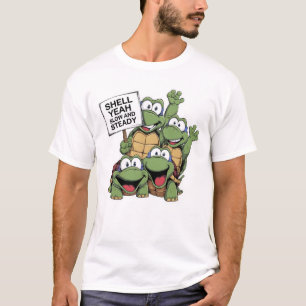 T-shirt Coquille Oui Lent Et Régulier