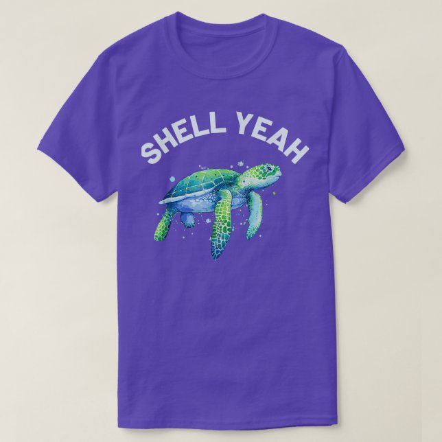 T-shirt Coquille Oui Tortue Mignonne Amateur de tortue de  (Design devant)
