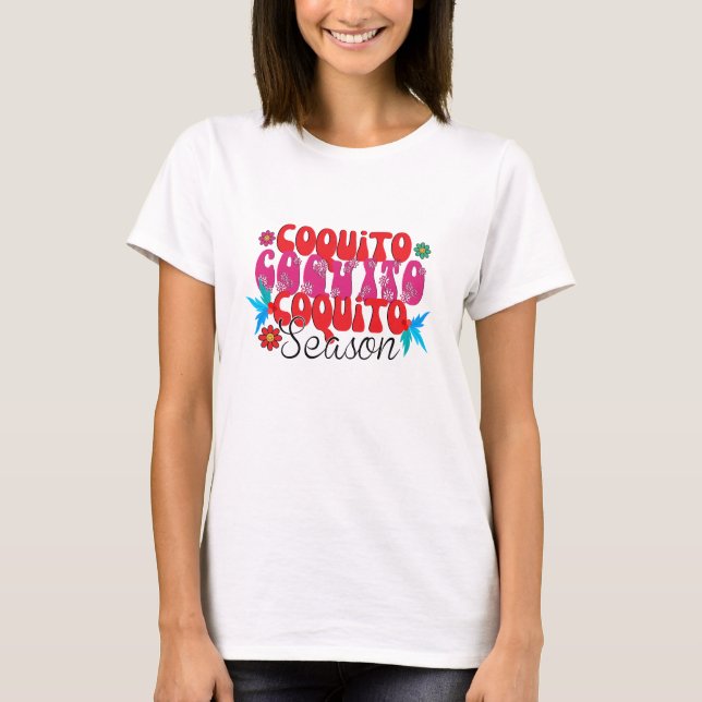 T-shirt Coquito Season, jour national de la coquito (Devant)