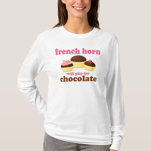 T-shirt Cor de harmonie de chocolat (Devant)