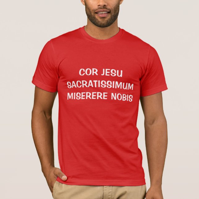 T-SHIRT COR JESU SACRATISSIMUM MISERERE NOBIS CAMISIA (Devant)