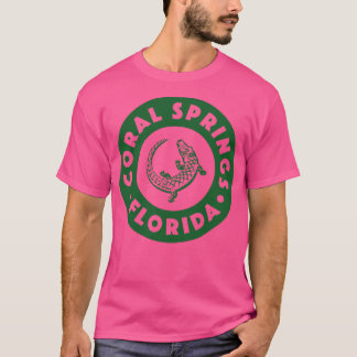 T-shirt Coral Springs Floride Circle Vert