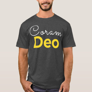 T-shirt Coram Deo Dans Le Précepte De Dieu Théolog Chrétie