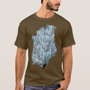 T-shirt Coraux bleus aquarelle peinture