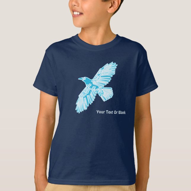 T-shirt Corbeau bleu (Devant)