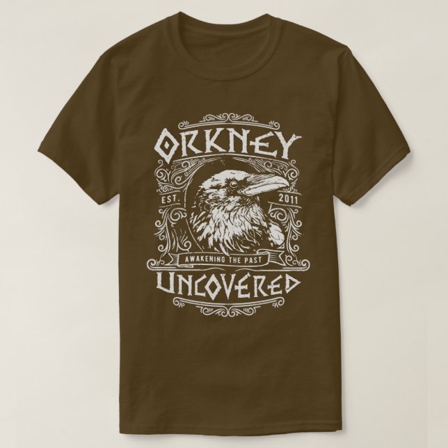 T-shirt Corbeau découvert Orkney (Design devant)