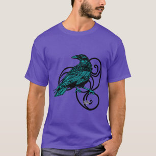 T-shirt Corbeau en spirales