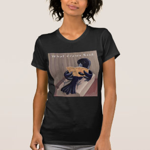 T-shirt Corbeau lisant le corbeau drôle