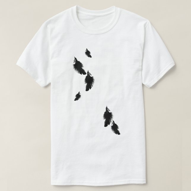 T-shirt Corbeau noir (Design devant)