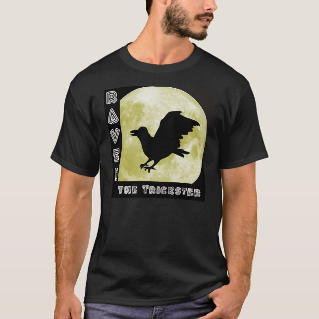 T-shirt Corbeau raven plus trickster (Devant)