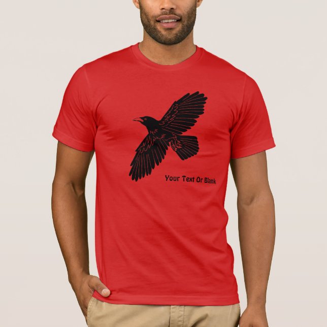 T-shirt Corbeau rouge (Devant)