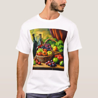 T-shirt corbeille de fruits cuisine