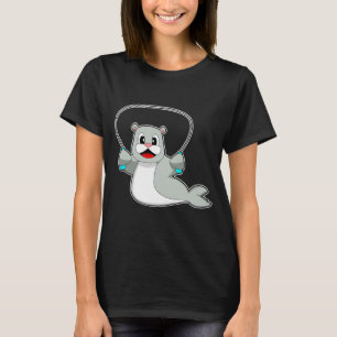 T-shirt Corde de joint sautant la corde de saut